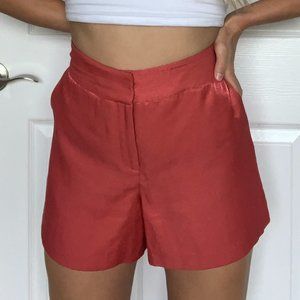 Bright Pink High-Waisted Cece Shorts
